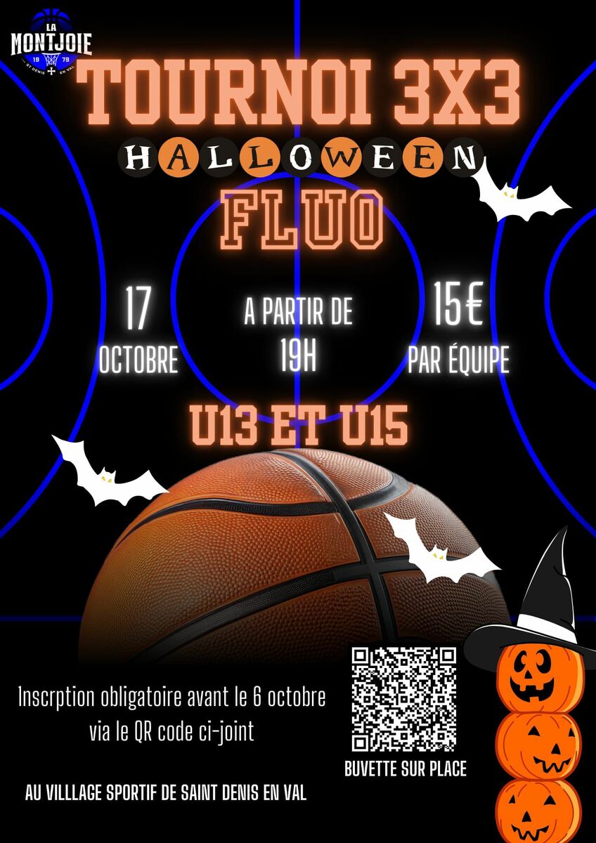 News 11 : Tournoi 3 x 3 Halloween Fluo - U13 et U15 - 17/10/2025