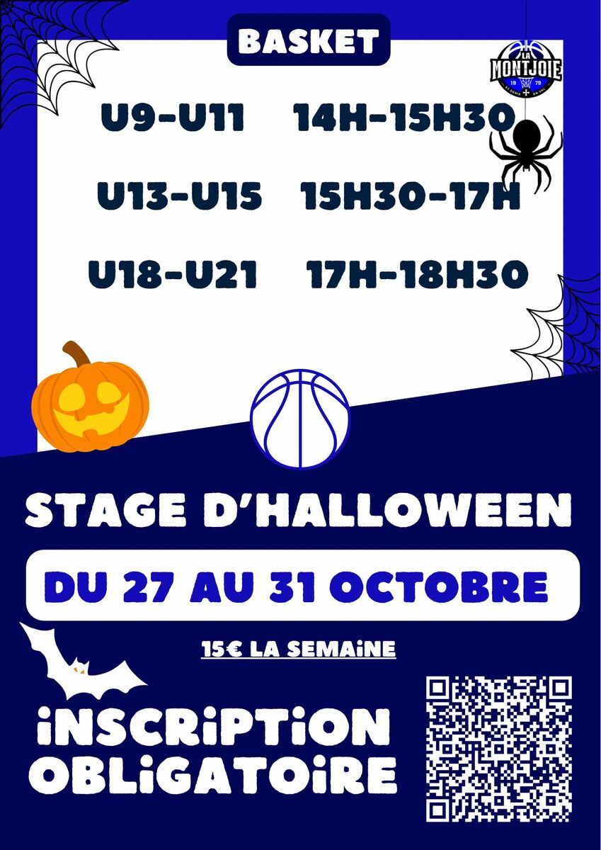 News 12 : Stage d'HALLOWEEN du 27 au 31/10/2025 - U9 à U21