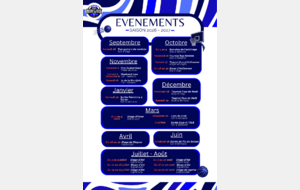 Nos évenements de l'année