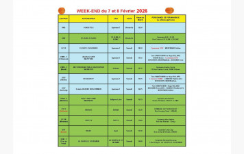 News 23 : planning des matchs des 07 et 08/02/2026
