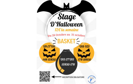 News 008 : stage d'HALLOWEN 28 au 30-10-2024