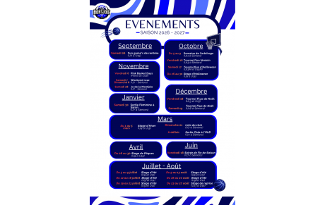 Nos évenements de l'année